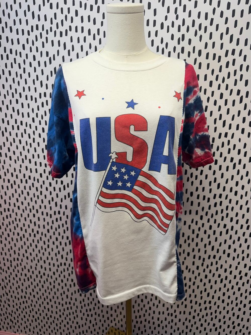 vintage 1990s one of a kind handmade tshirt combo size medium